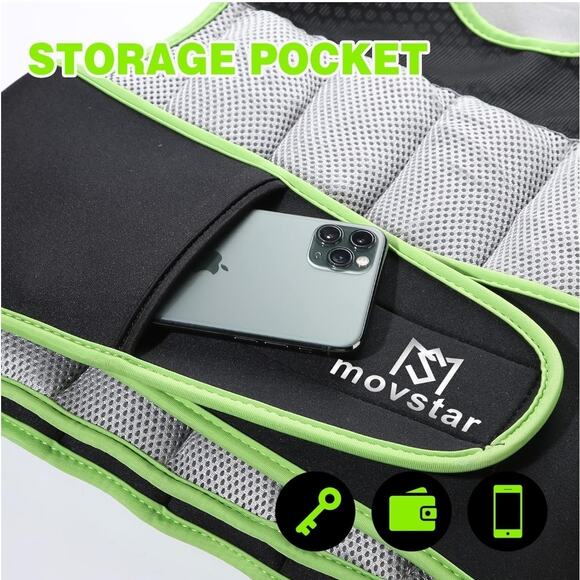 NEW Adjustable 10lb Weighted Vest Women Men with Reflective Design - Picture 6 of 12